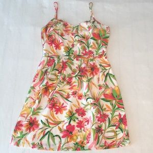 J Crew Seaside Cami Print Dress 8